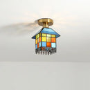 GobekUsa Glass LED Ceiling Lights Modern Art Decor for Home Living Room Lighting