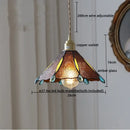 GobekUsa Glass Copper LED Pendant Lamp for Dining Room, Nordic Modern Hanging Light Fixtures