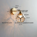 GobekUsa Colorful Square Glass LED Wall Lights with Pull Chain Switch - Tiffany Style