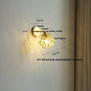 GobekUsa Colorful Square Glass LED Wall Lights with Pull Chain Switch - Tiffany Style