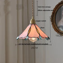 GobekUsa Butterfly Glass Flower LED Pendant Lamp – Tiffany Style Adjustable Hanging Lamp
