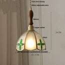 GobekUsa Butterfly Glass Flower LED Pendant Lamp – Tiffany Style Adjustable Hanging Lamp