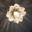 GobekUsa Butterfly Glass Flower LED Pendant Lamp – Tiffany Style Adjustable Hanging Lamp