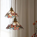 GobekUsa Butterfly Glass Flower LED Pendant Lamp – Tiffany Style Adjustable Hanging Lamp