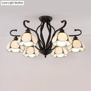 GobekUsa Handcrafted Tiffany Glass Chandelier for Living Room Ceiling