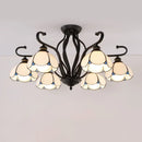 GobekUsa Handcrafted Tiffany Glass Chandelier for Living Room Ceiling