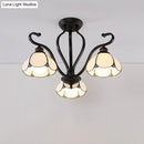 GobekUsa Handcrafted Tiffany Glass Chandelier for Living Room Ceiling