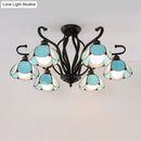 GobekUsa Handcrafted Tiffany Glass Chandelier for Living Room Ceiling