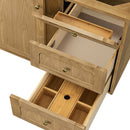 James Martin Laurent 36" Dual Mount Single Bathroom Vanity, Light Natural Oak