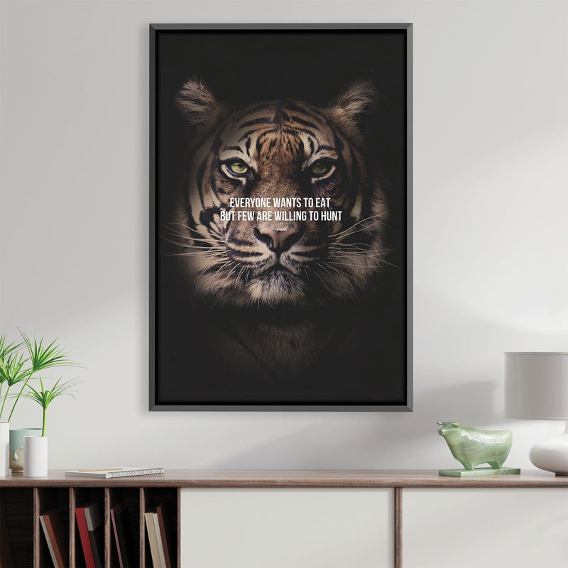 Tiger Hunt Canvas