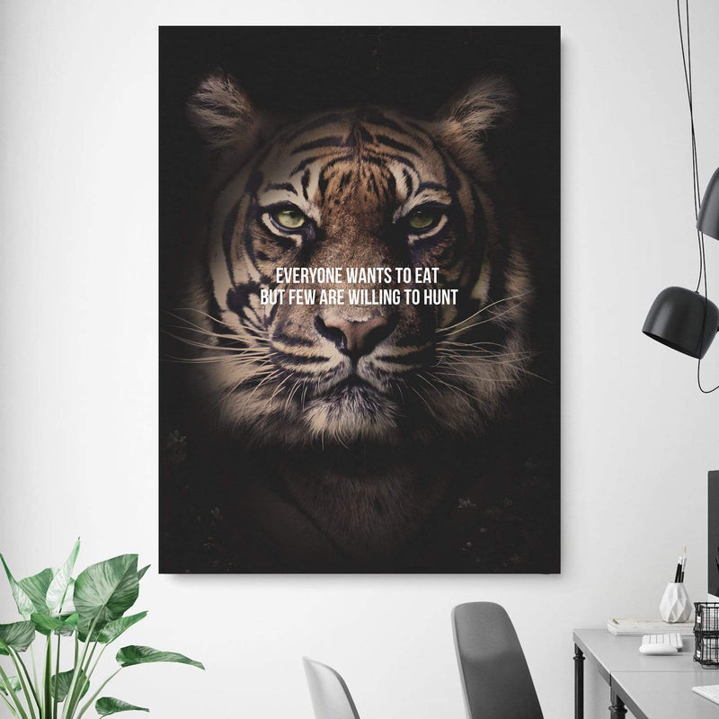 Tiger Hunt Canvas