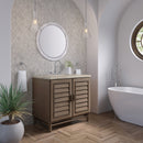 James Martin Portland 36" Single Bathroom Vanity, Whitewashed Walnut