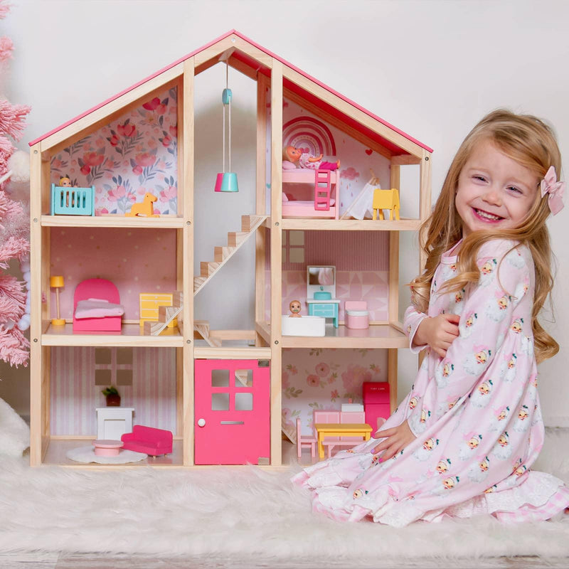 Tiny Land® Sweetwood Love Dollhouse without Dolls