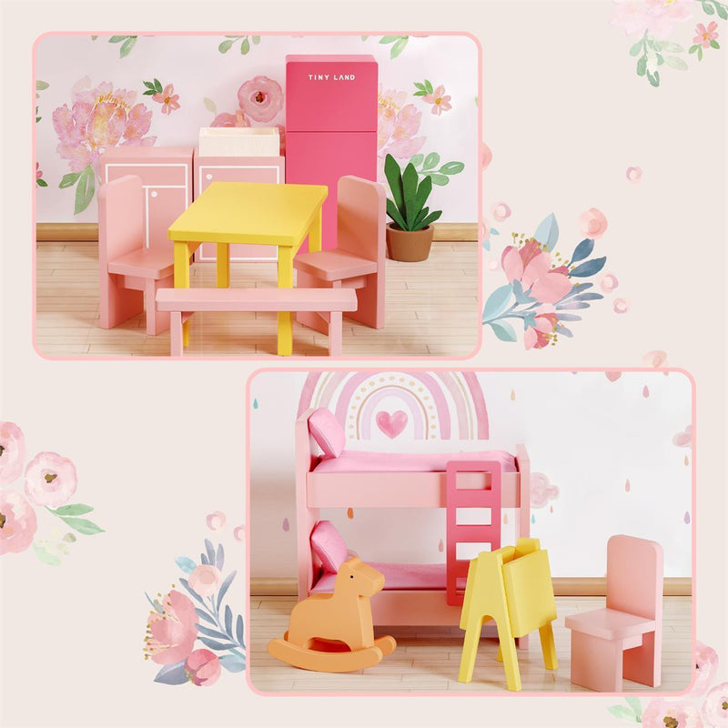 Tiny Land® Sweetwood Love Dollhouse without Dolls