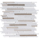 Tiramisu Gloss Liner Blend Glass Mosaics 12x12