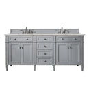 James Martin Brittany 72" Double Bathroom Vanity, Urban Gray