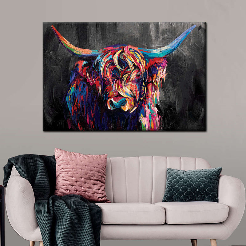 Highland Cow Acrylic Wall Art