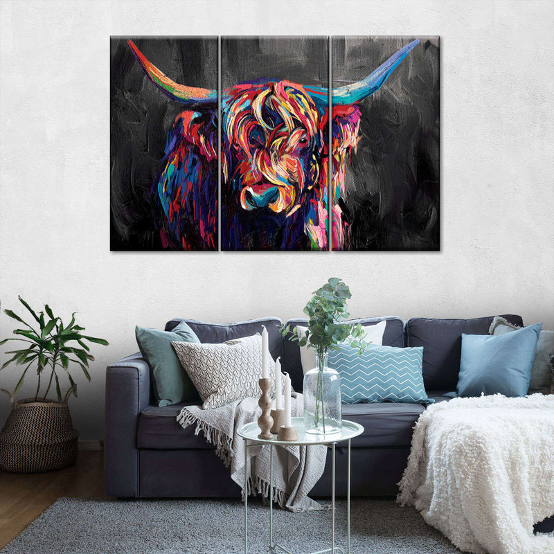 Highland Cow Acrylic Wall Art