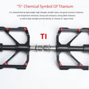 Titanium Bicycle Pedal Titanium Shaft Carbon Tube Bicycle Pedal Mountain Bike 3 Palin Pedal Road Bike Riding Pedal Bicycle Platform Pedals Bicycle Pedal Titanium Shaft Carbon Tube Bicycle Pedal Mountain Bike Pedal Road Bike Riding Pedal