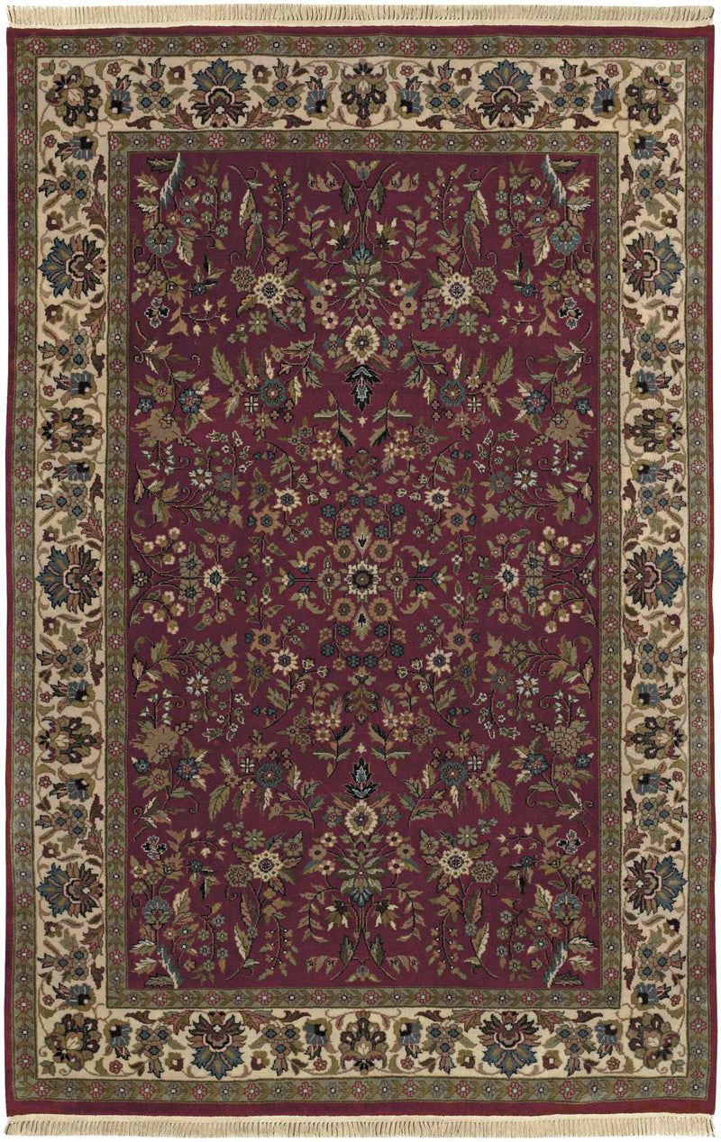 Vona Traditional Red Area Rug