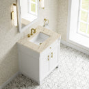 James Martin Bellshire 30" Single Bathroom Vanity, Bright White
