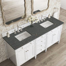 James Martin Brittany 72" Double Bathroom Vanity, Bright White