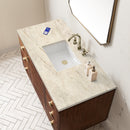 James Martin Amberly 48" Dual Mount Single Bathroom Vanity, Mid-Century Walnut