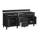 James Martin Lorelai 72" Double Bathroom Vanity, Black Onyx