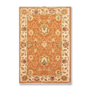 3'10" x 5'10" Hand Knotted Wool High Low Pile Area Rug Orange