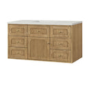 James Martin Laurent 48" Dual Mount Single Bathroom Vanity, Light Natural Oak
