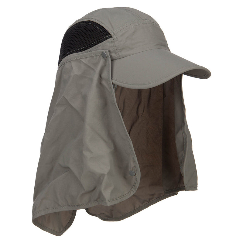 Taslon UV Cap with Removable Neck Flap