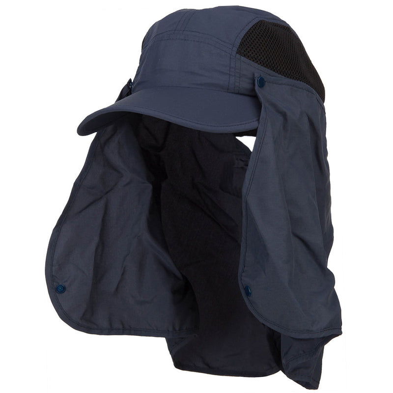 Taslon UV Cap with Removable Neck Flap