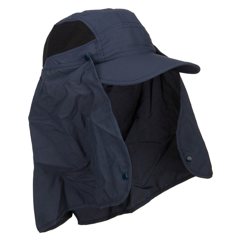 Taslon UV Cap with Removable Neck Flap