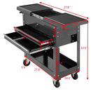 Rolling Mechanics Tool Cart Slide Top Utility Storage Cabinet Organizer 2 Drawers by LJGDeals