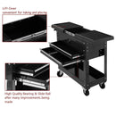 Rolling Mechanics Tool Cart Slide Top Utility Storage Cabinet Organizer 2 Drawers by LJGDeals