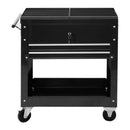 Rolling Mechanics Tool Cart Slide Top Utility Storage Cabinet Organizer 2 Drawers by LJGDeals