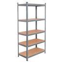 71 inch Heavy Duty Steel Adjustable 5 Level Storage Shelves by LJGDeals