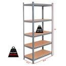 71 inch Heavy Duty Steel Adjustable 5 Level Storage Shelves by LJGDeals