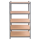 71 inch Heavy Duty Steel Adjustable 5 Level Storage Shelves by LJGDeals