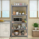 71 inch Heavy Duty Steel Adjustable 5 Level Storage Shelves by LJGDeals