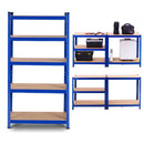 29.5 x 59 Inch Adjustable 5-layer 2000 lbs Capacity Tool Shelf-Blue by LJGDeals