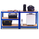 29.5 x 59 Inch Adjustable 5-layer 2000 lbs Capacity Tool Shelf-Blue by LJGDeals