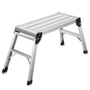 Heavy Duty Portable Bench Aluminum Folding Step Ladder by LJGDeals