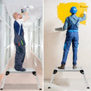 Heavy Duty Portable Bench Aluminum Folding Step Ladder by LJGDeals