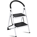 2.75 Feet Folding Step Stool with Iron Frame and Anti-Slip Pedals by LJGDeals