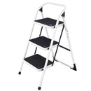 Folding 3-Step Ladder with Handgrip and Anti-Slip Platform by LJGDeals