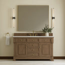 James Martin Brookfield 60" Single Bathroom Vanity, Pecan