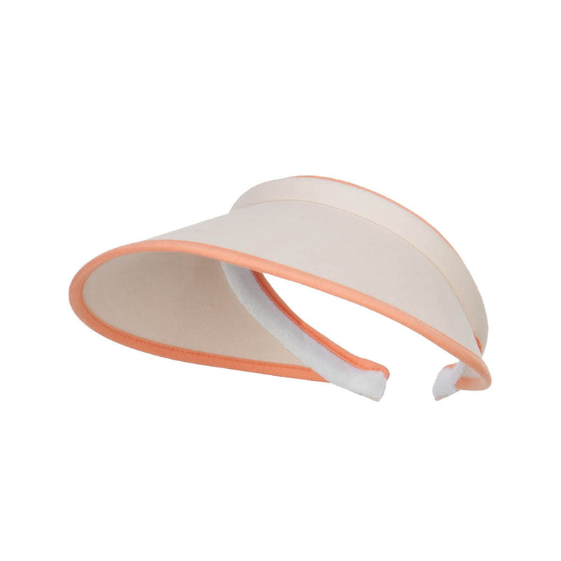 Trim Brushed Cotton Clip On Visor