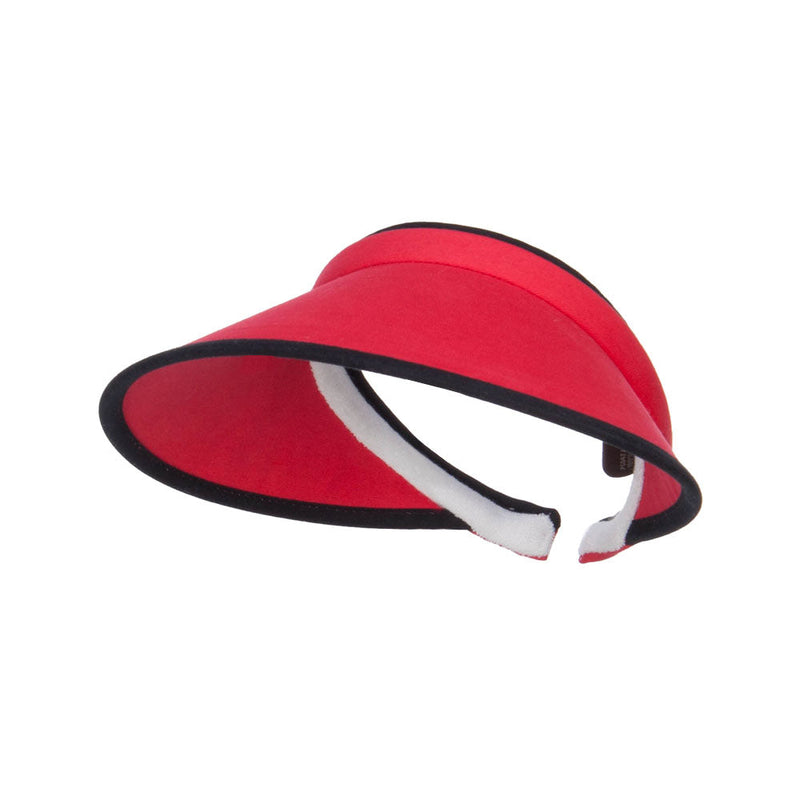 Trim Brushed Cotton Clip On Visor