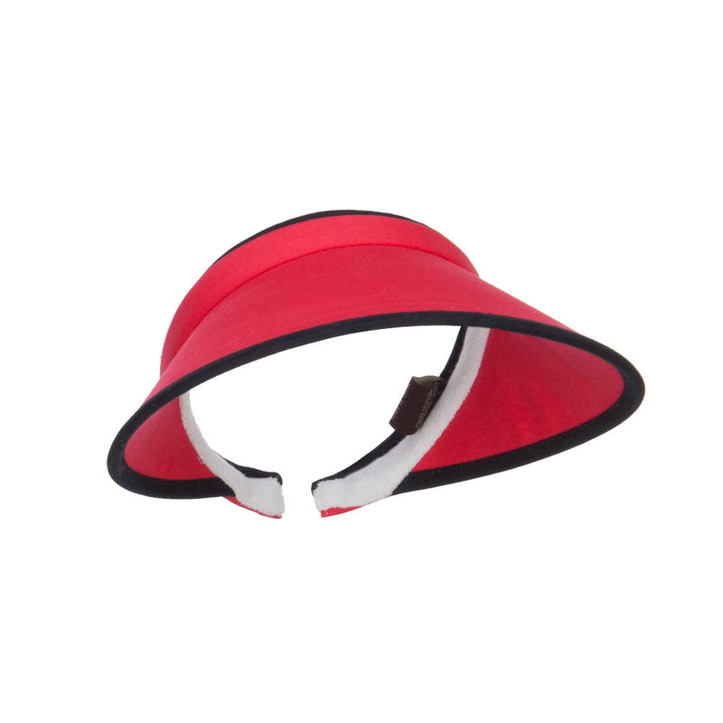 Trim Brushed Cotton Clip On Visor